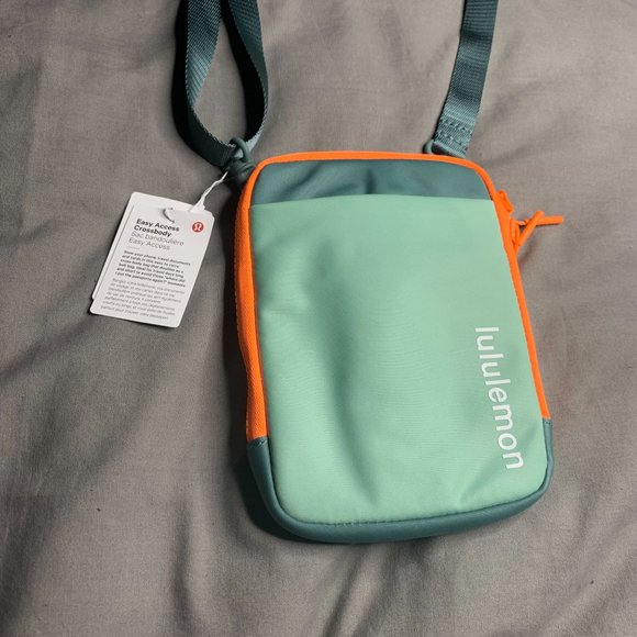 Lululemon Easy Access Crossbody Bag NWT O/S (ATGN/TIDT) Orange Green - Picture 6 of 13